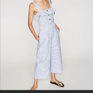 Zara Pinstripe  Jumpsuit Size XS